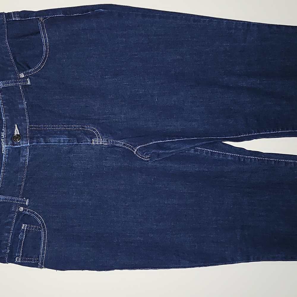 Chico's Straight Leg Jeans Dark Wash Size 2.5S (Short Length)